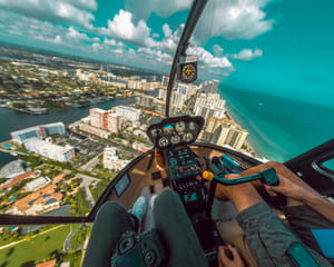 Private Helicopter Tour Complete Miami Flight - 50 Mins