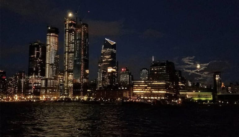 New York Night Sail Skyline