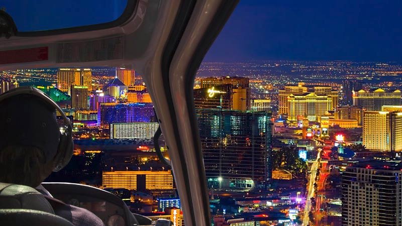 Las Vegas Helicopter Tour City Lights Flight VIP strip ride