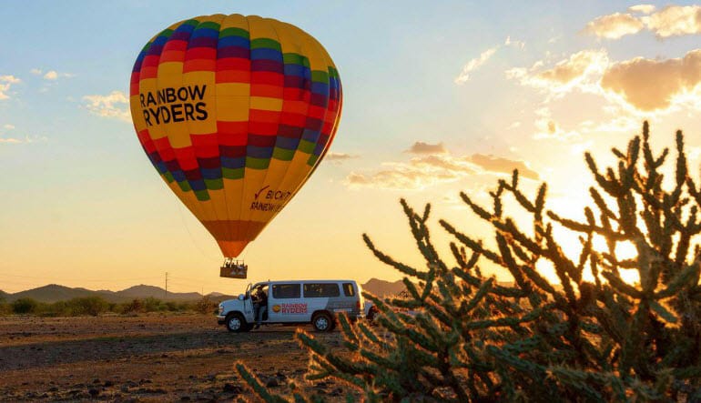 hot air balloon rides for 2 only