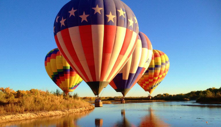 hot air balloon flights