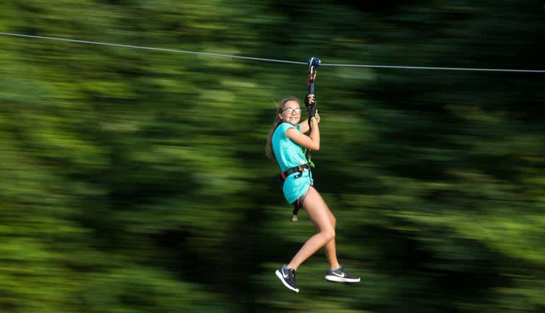 Zipline Treetop Adventure Flying