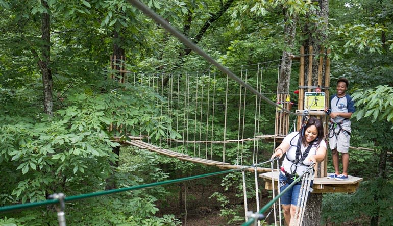 Zipline Treetop Adventure Derwood Fun