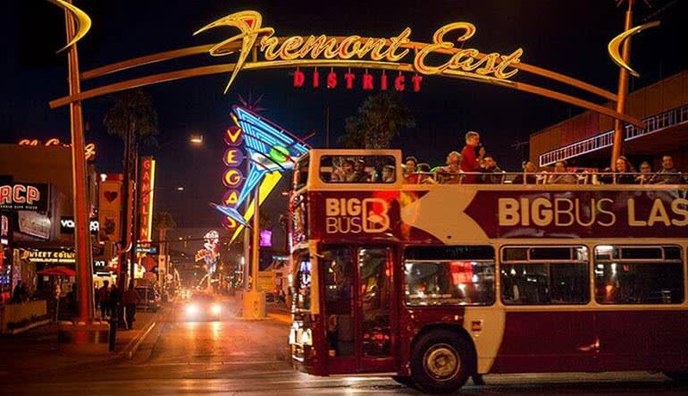 Open-Top Bus Tour Las Vegas - Night Tour