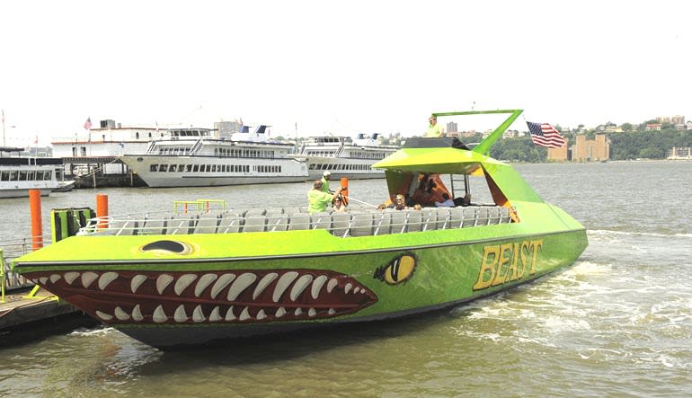 new york city speedboat tour branded boats