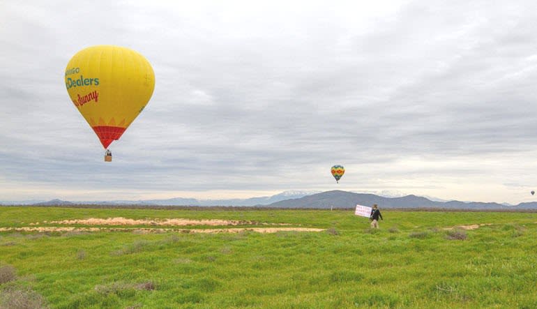hot air balloon rides san diego