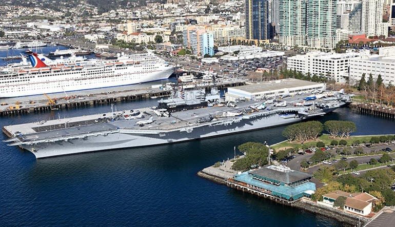 Helicopter Ride San Diego USS Midway