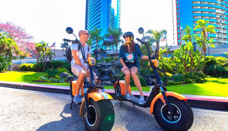 Guided Electric Scooter Tour Downtown San Diego