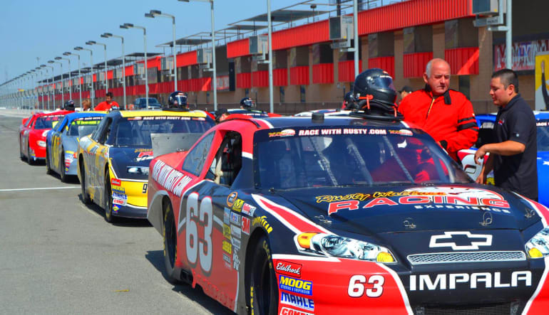 Dog anchorage alaska sled helicopter flight ride sledding Stock Car Drive, 10 Lap Time Trial - Auto Club Speedway