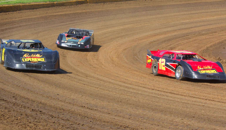 Dirt Track Racing In Action