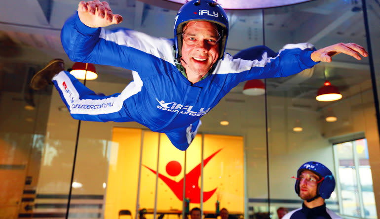 Indoor Skydiving Dad