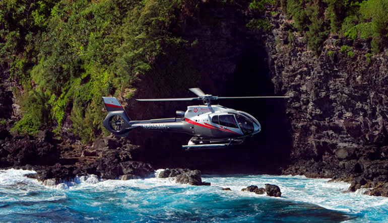 Helicopter Tour Maui, Hana Rainforest Flight hawaii helicopter ride cliff side