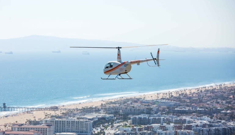 Helicopter rides los angeles hollywood hills sunset strip beaches tour