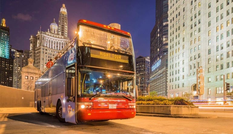 night bus tour chicago