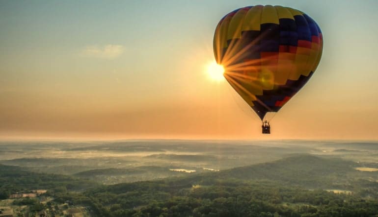 hot air balloon rides pa