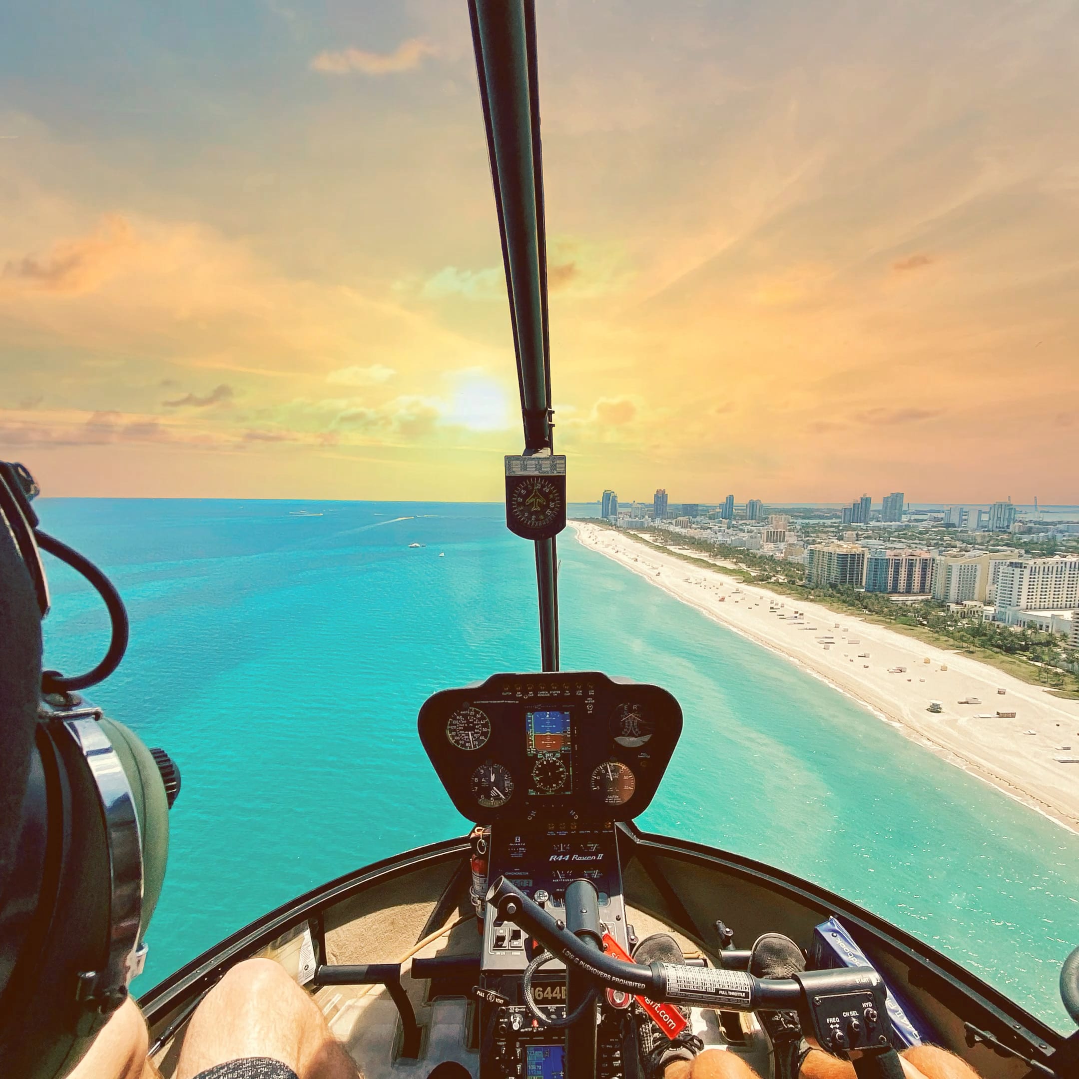 miami helicopter tour at night