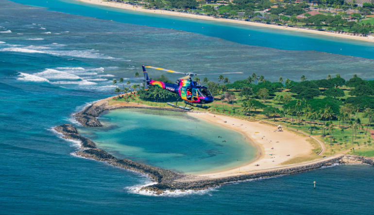 Oahu Waikiki Honolulu Helicopter Tour Doors Off Ride