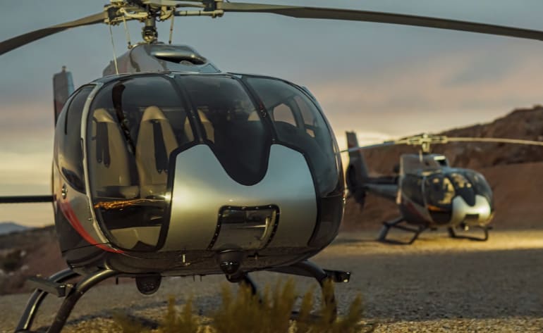 Grand Canyon Helicopter Ride with Canyon Floor Champagne Landing and Las Vegas Strip Tour