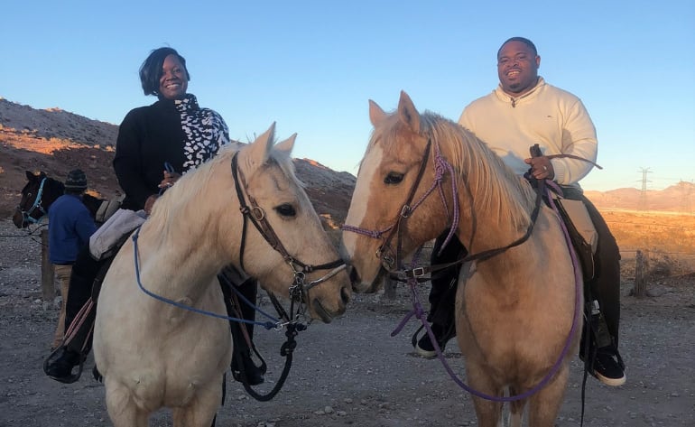 Sunset Horseback Riding with BBQ Dinner, Las Vegas - 2 Hours