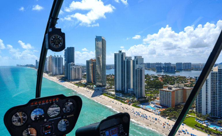 helicopter tour miami beach ft lauderdale private ride