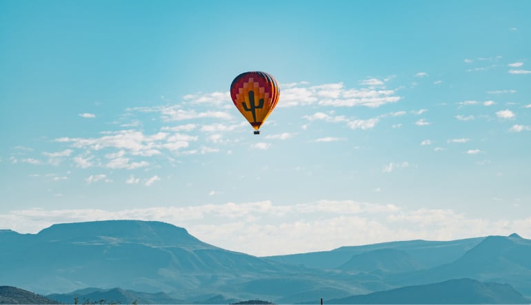 Hot Air Balloon Ride Tucson, Sonoran Desert Sunrise Flight