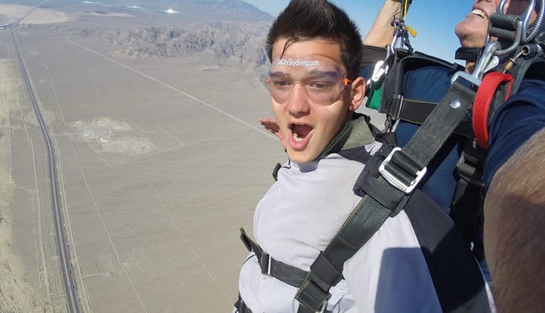 Skydive the Las Vegas Strip at Sunset