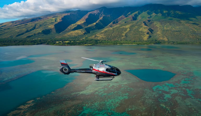 Helicopter Tour Maui Hawaii oceanside ride