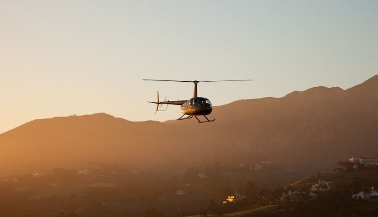 Private Helicopter Tour Los Angeles, Hollywood Night Flight - 30 Minutes