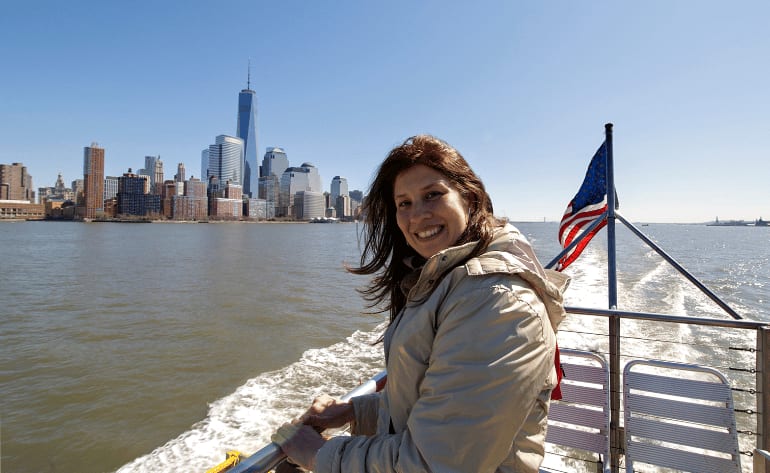 New York City Tour with Sightseeing Cruise NYC woman