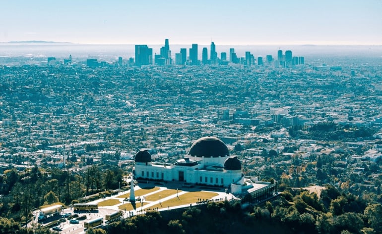 Helicopter rides los angeles hollywood hills sunset strip dodger stadium santa monica pier