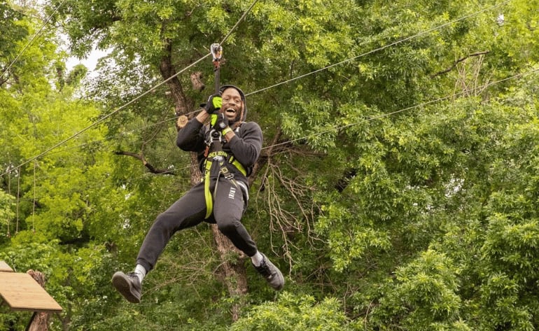 Zipline Treetop Journey Arlington ziplining