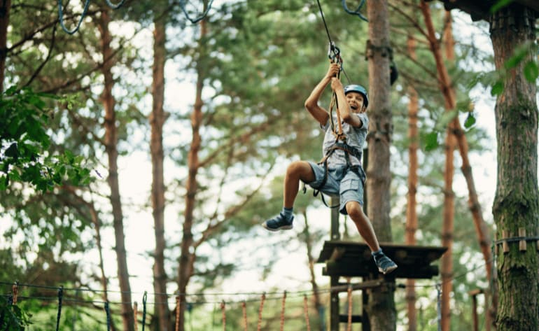 Beginner Zipline and Aerial Course Adventure, Arlington - 1 Hour