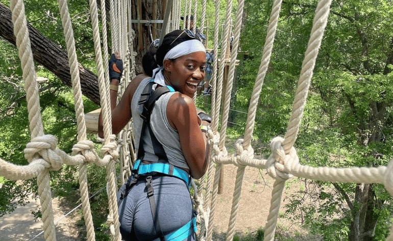 Beginner Zipline and Aerial Course Adventure, Arlington - 1 Hour