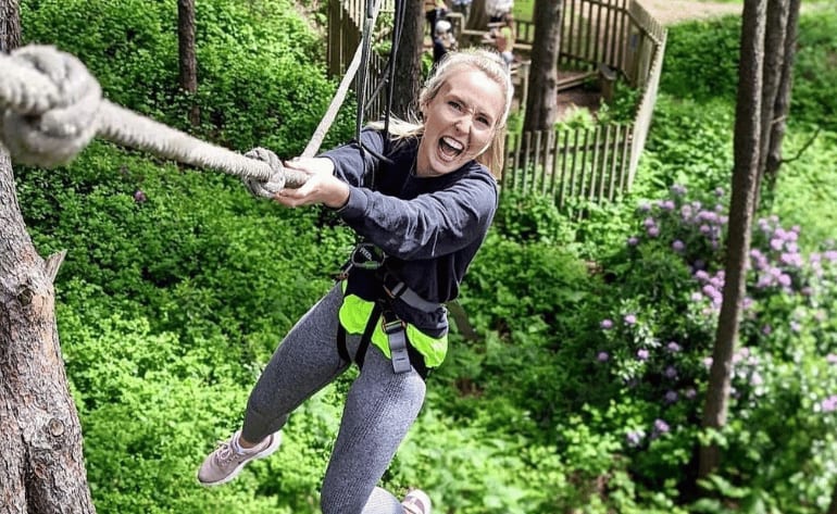 Beginner Zipline and Aerial Course Adventure Houston, Sugar Land - 1 Hour