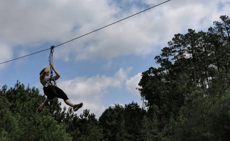 Beginner Zipline and Aerial Course Adventure Richmond, Williamsburg - 1 Hour