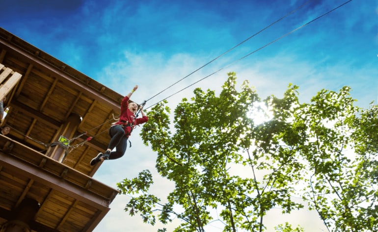 Zipline Treetop Adventure, Arlington - 3 Hours