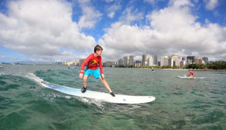 Oahu Semi-Private Surfing Lessons, Queen's Surf Beach - 2 Hours