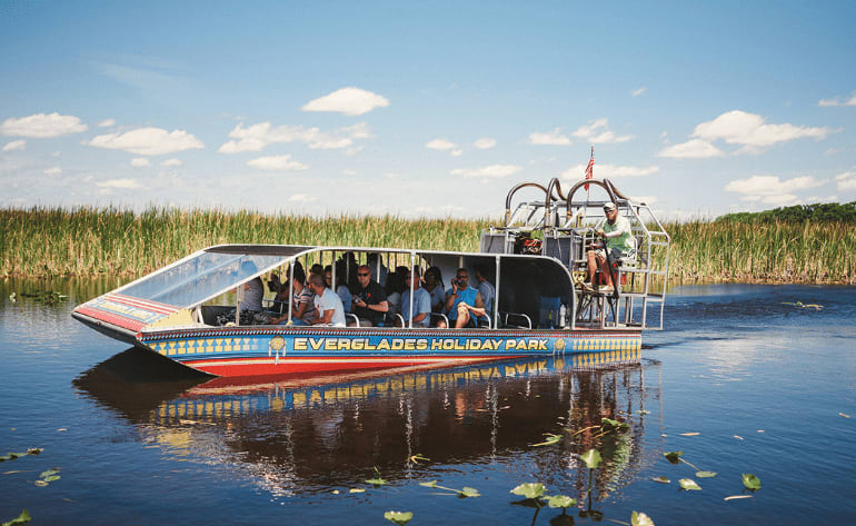 Guided City Tour and Everglades Airboat Ride, Miami - 8 Hours