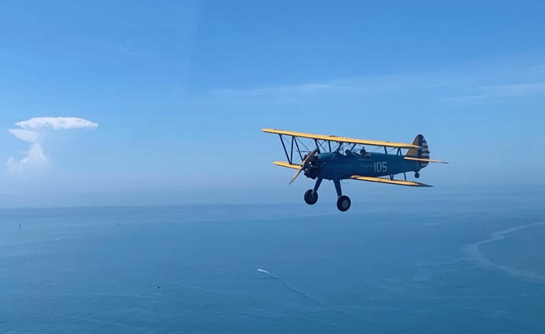 Authentic WWII Stearman Biplane Aerobatic Flight, Corpus Christi -  1 Hour