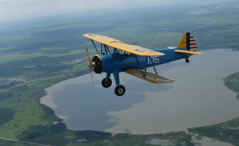 Stearman Biplane Aerobatic Flight Texas 30Mins