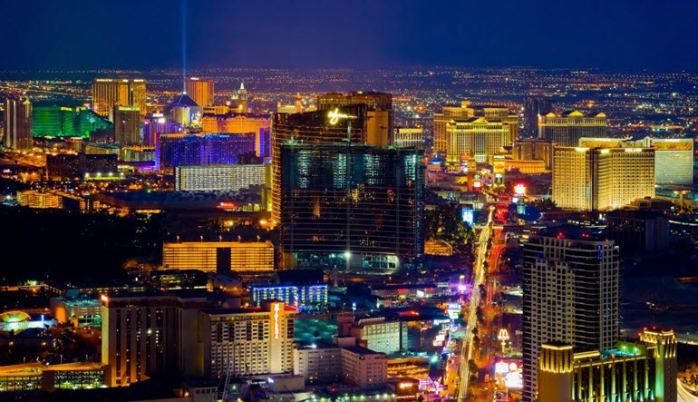 Image of Private Helicopter Tour Las Vegas, Night Flight