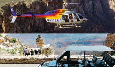 Helicopter and Jeep Tour Grand Canyon South Rim, North Canyon Heli Tour