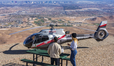 Helicopter Tour Red Rocks Landing and Vegas Strip - 60 Mins