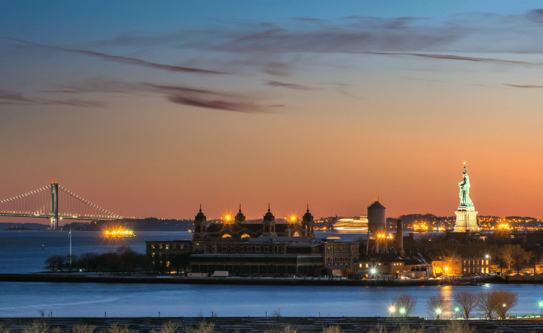 Image of Guided Statue of Liberty and Ellis Island Sunset Cruise, New York - 60 Minutes