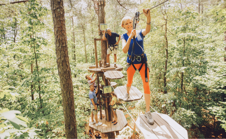 Image of Zipline Treetop Adventure - Arlington, TX
