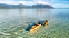 Oahu Hawaii Self-Guided Kayaking Kaneohe Bay Sandbar cliffside