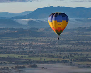 Hot Air Balloon Flight at Sunrise, King Valley