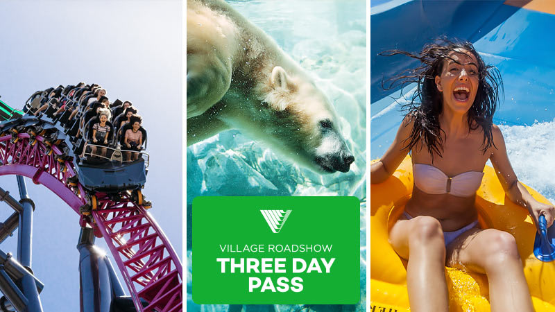 3 Day Pass: Warner Bros. Movie World, Sea World & Wet'n'Wild Gold Coast