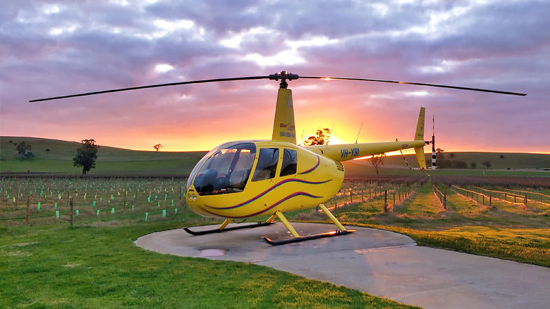 Helicopter Flight, Deluxe 30-minute Private Tour of the Barossa Valley - For 2