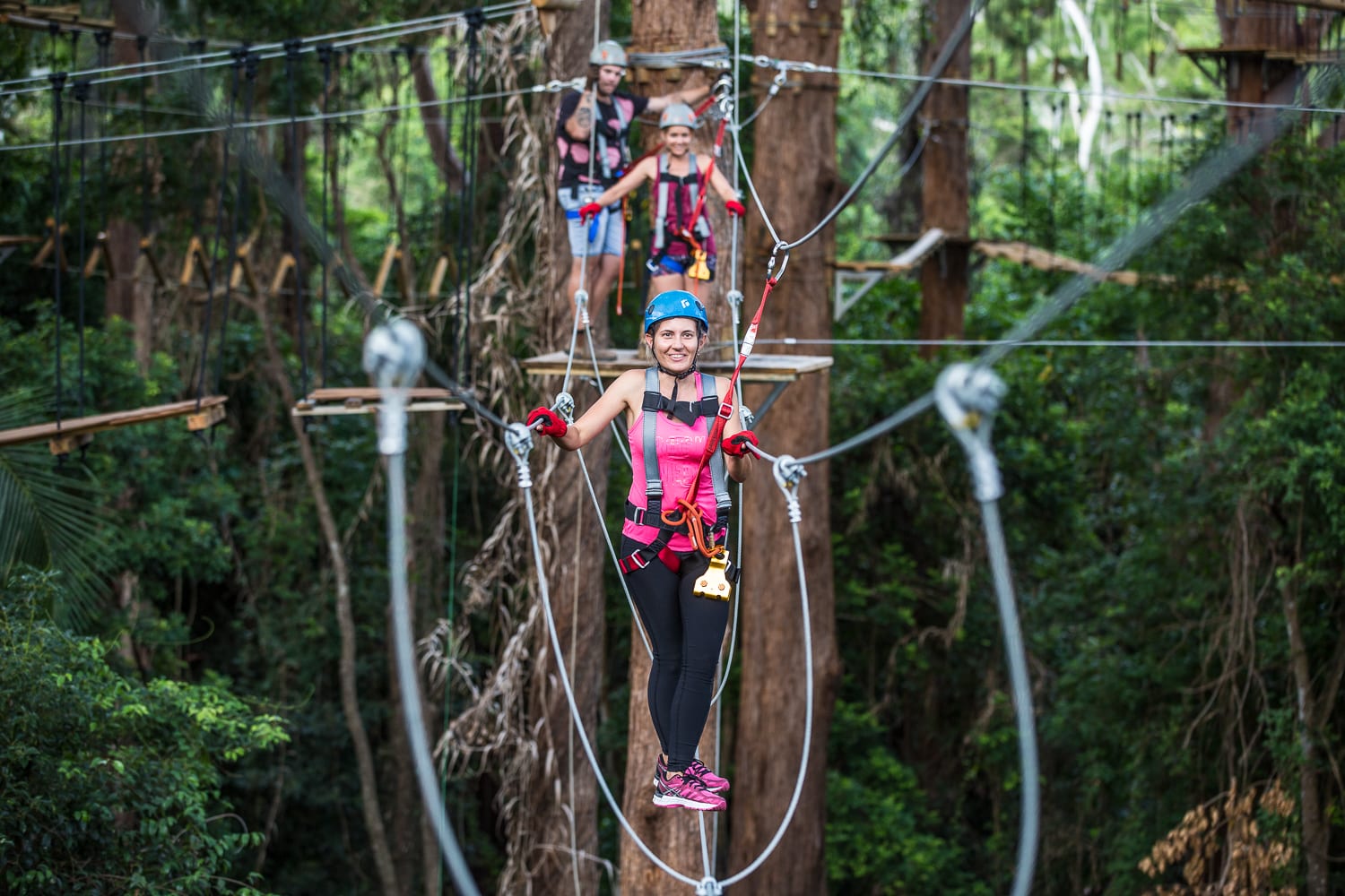 High Ropes Flying Fox Adventure - Sunshine Coast